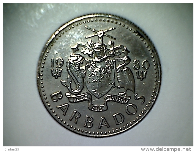 Barbados 10 Cents 1980 - Barbados (Barbuda)