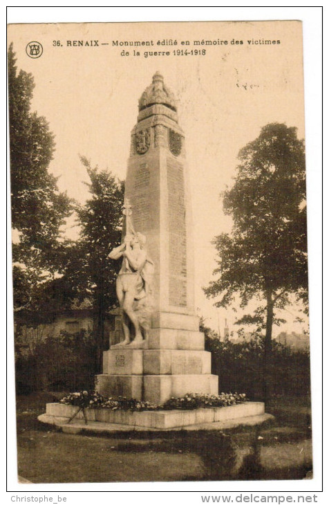 Ronse, Renaix, Monument édifié En Mémoire Des Victimes De La Guerre (pk21526) - Renaix - Ronse