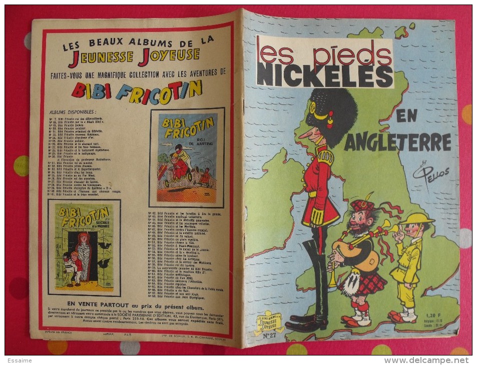 Les Pieds Nickelés En Angleterre. Pellos. Jeunesse Joyeuse N° 27. 1964 - Pieds Nickelés, Les