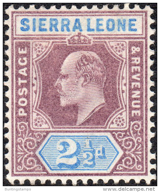 Sierra Leone 1903 SG73-81  Wmk Crown CA short set to 6d  lightly mounted mint