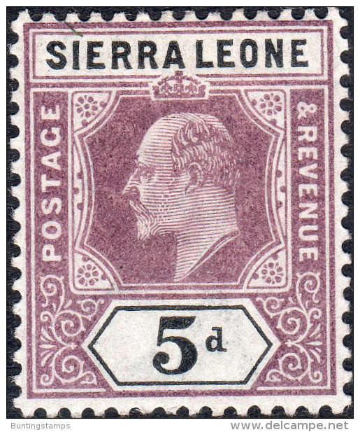 Sierra Leone 1903 SG73-81  Wmk Crown CA short set to 6d  lightly mounted mint