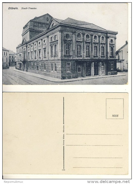 AK Döbeln Stadt-Theater Nicht Gel. Ca. 1910er S/w (324-AK188) - Döbeln