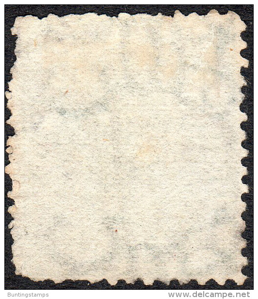 Sierra Leone 1872 SG10 1/= Green Crown CC Faint B31 Cancel  Ragged Perfs - Sierra Leone (...-1960)