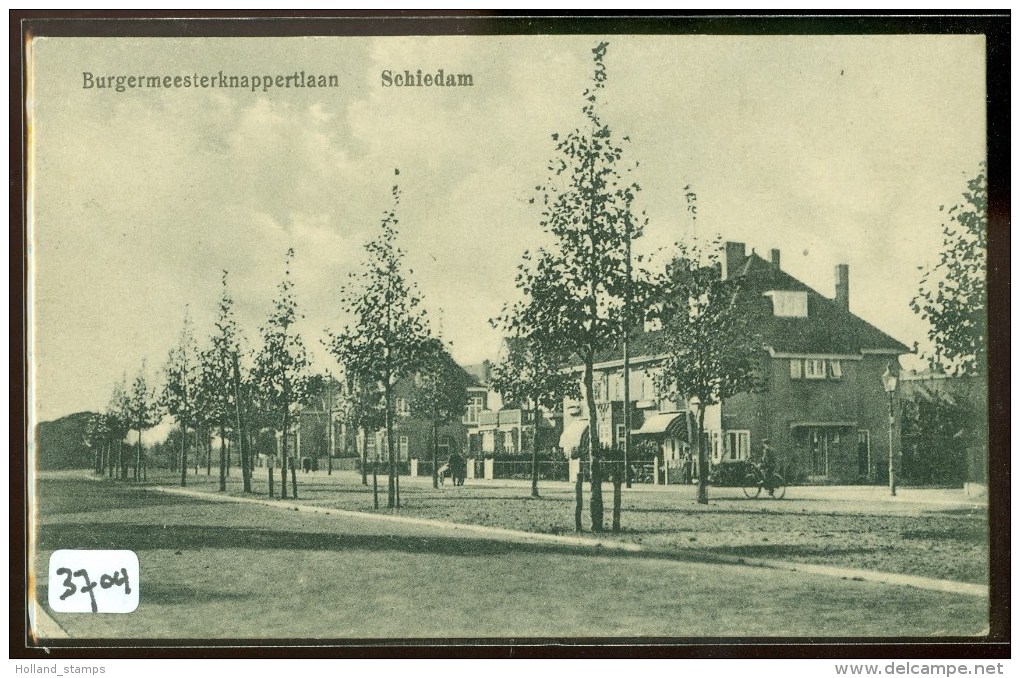 SCHIEDAM * BURGEMEESTERKNAPPERTLAAN *  ANSICHTKAART * POSTCARD * CPA * GELOPEN NAAR NIJMEGEN  (3704) - Schiedam