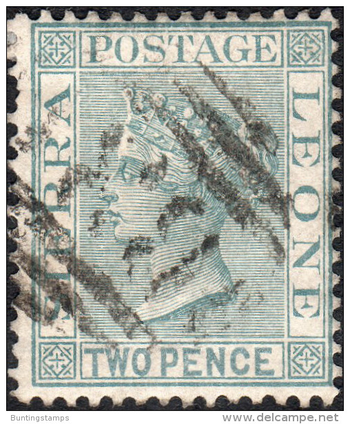 Sierra Leone 1884-91 SG27-33 set to 4d (incl shade) CrownCA fine used