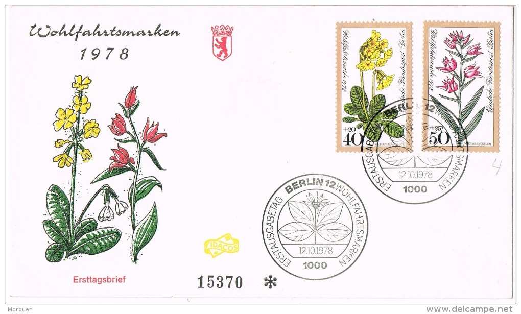 14500. Carta F.D.C. Berlin (alemania Berlin)  1978. Plantes Medicinals - Plantas Medicinales