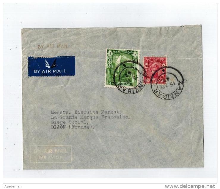 Lettre De ZANZIBAR Pour La France 1947 - Zanzibar (...-1963)