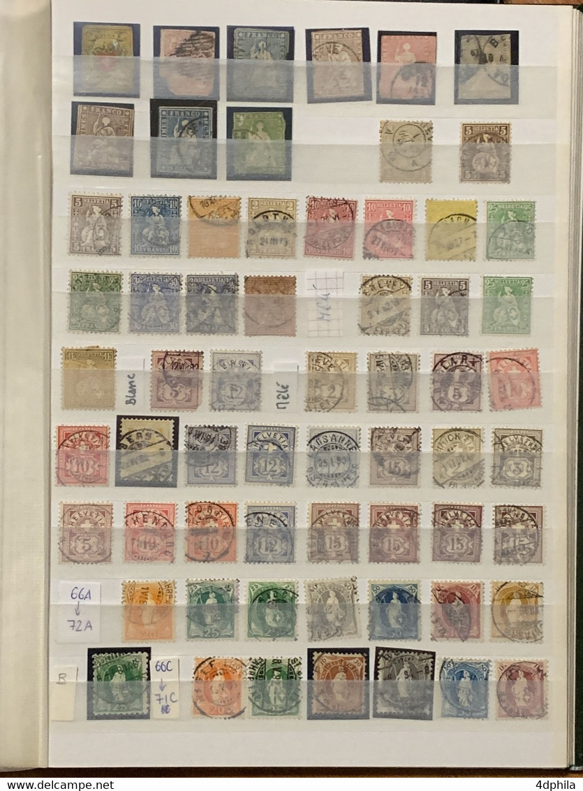 Suisse Dès 1850 Superbe Collection Dès Rayon - 700 Timbres (7500 CHF) - Collections