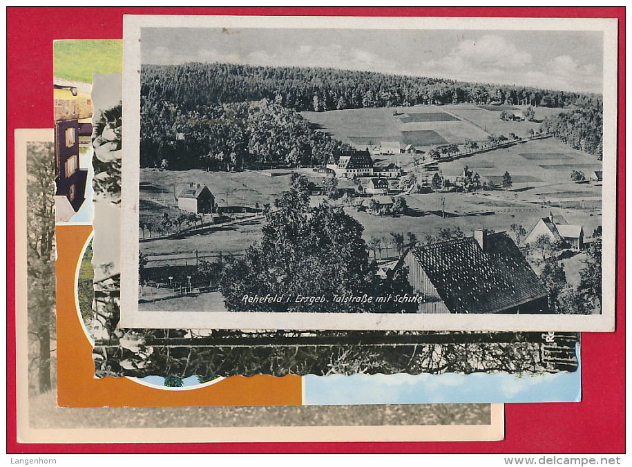 4 AK ´Rehefeld = Altenberg' (Erzgebirge) ~ Ab 1950 - Rehefeld