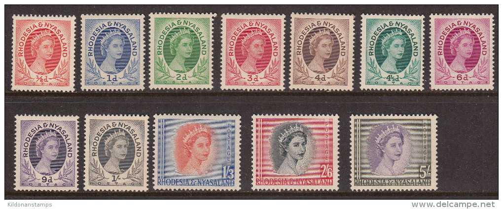 Rhodesia & Nyasaland 1954-56, Mint Mounted,Sc# 1-10,12-13 SG 1-10,12-13 - Rhodesien & Nyasaland (1954-1963)