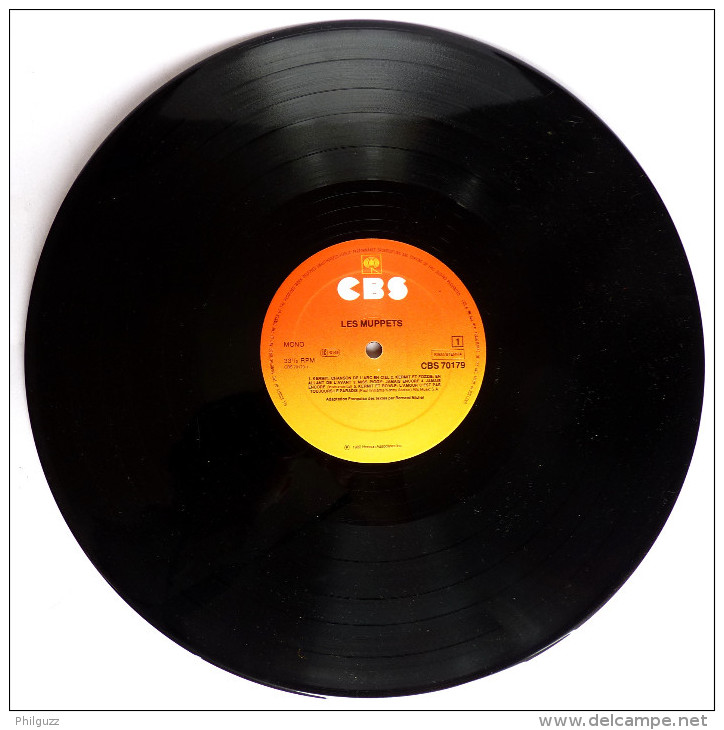 RARE Disque Vinyle 33T LES MUPPETS - LA BANDE ORIGINALE DU FILM - CBS 70179 1979 - Disques & CD