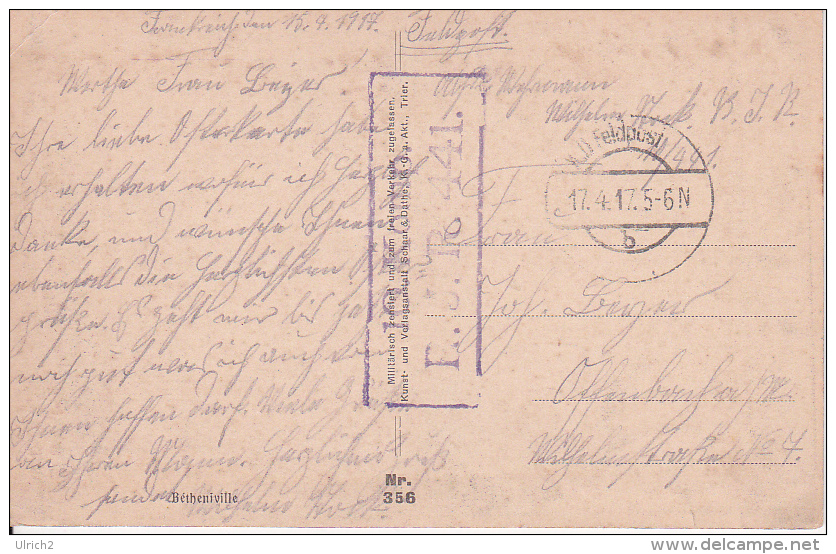 AK Bétheniville - Eglise - 4. Res. Feld Lazarett - Feldpost - 10. Komp. R.J.R. 441 - 1917 (17954) - Bétheniville