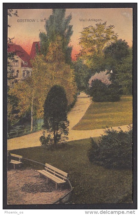 GERMANY - Güstrow, Gustrow - Old Postcard, Park - Guestrow