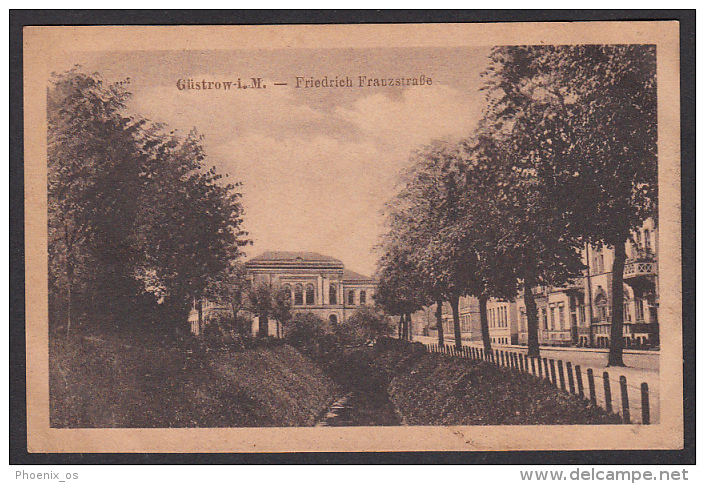 GERMANY - Güstrow, Gustrow - Old Postcard, Friedrich Franzstrasse - Guestrow