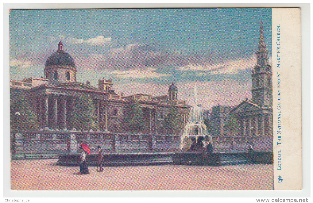 Old Postcard London, The National Gallery And St Martin's Church (pk23017) - Other & Unclassified