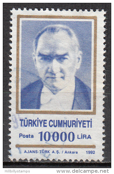 Turkey   Scott No.  2540    Used   Year  1992 - Oblitérés