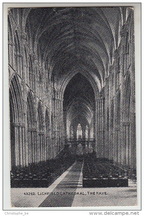 Old Postcard Lichfield Cathedral, The Nave (pk23020) - Otros & Sin Clasificación