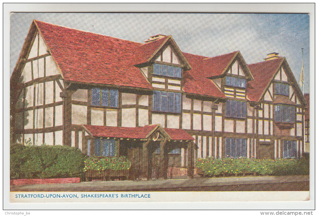 Old Postcard, Stratford Upon Avon, Shakespeare's Birtplace (pk23026) - Stratford Upon Avon