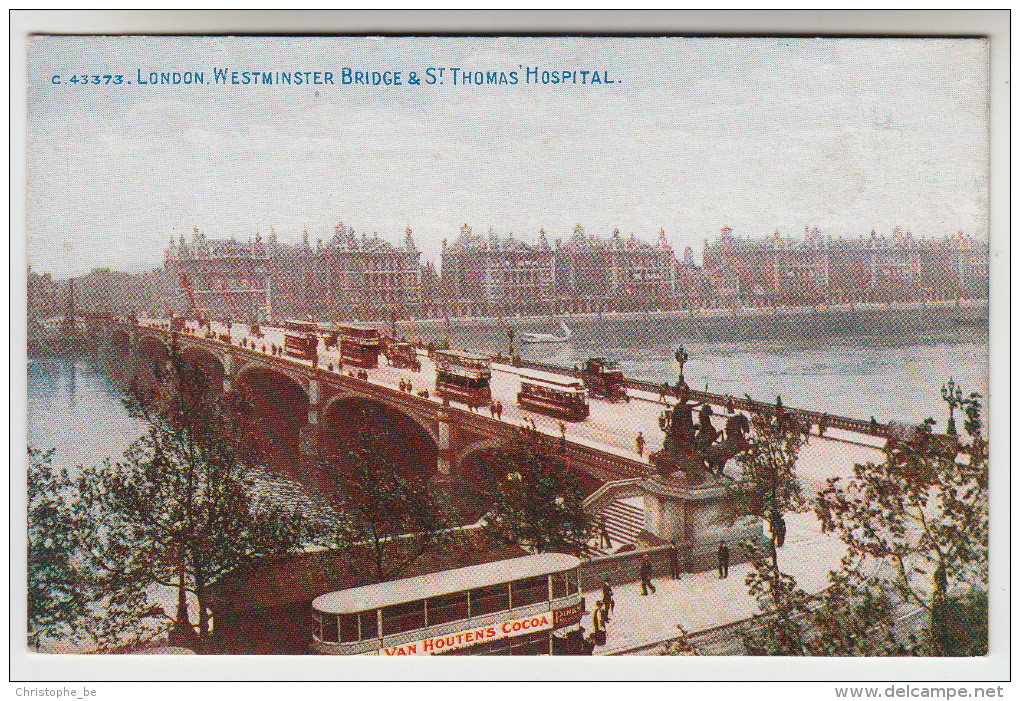 Postcard London, Westminster Bridge And St Thomas Hospital (pk23038) - Other & Unclassified