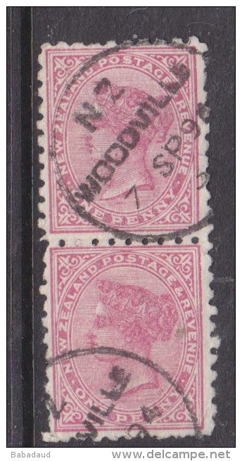 New Zealand: 1891-5, 1d, Die III, Perf 10. WOODVILLE 7 SP 94 C.d.s. - Used Stamps