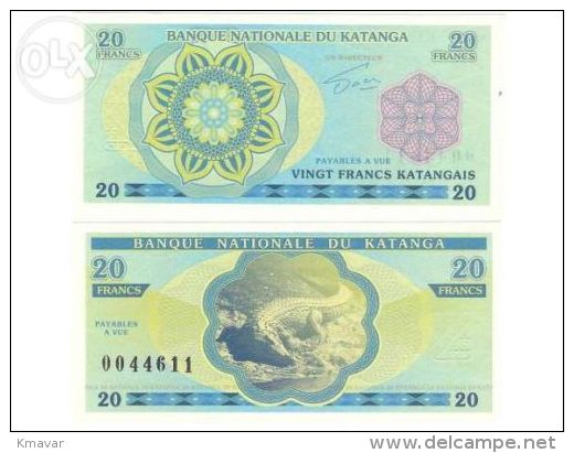 Katanga Katanga 20 Francs 20 Francs PRIVATE FANTASY 2014 - Autres & Non Classés