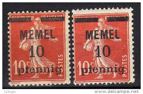 Memel 1920 Mi 19 X + Y * [060915L] - Memelgebiet 1923