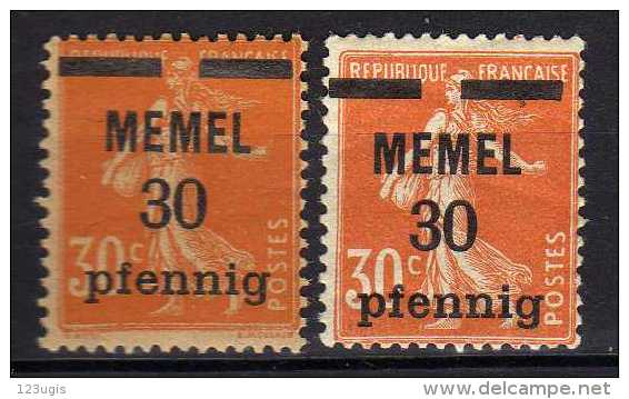 Memel 1920 (Klaipeda) Mi 21 X + Z * [060915L] - Memelgebiet 1923