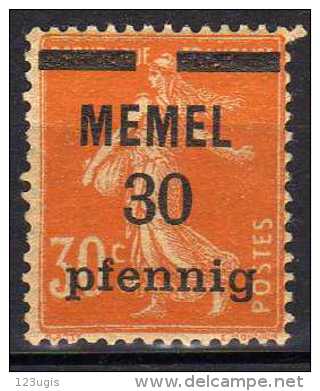 Memel 1920 (Klaipeda) Mi 21 X * [060915L] - Memelgebiet 1923