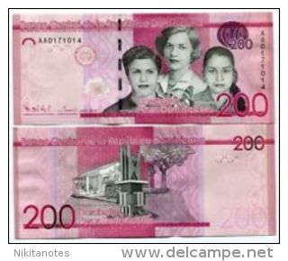 DOMINICAN REPUBLIC 200 PESOS 2014/2015 P NEW - Dominicaine