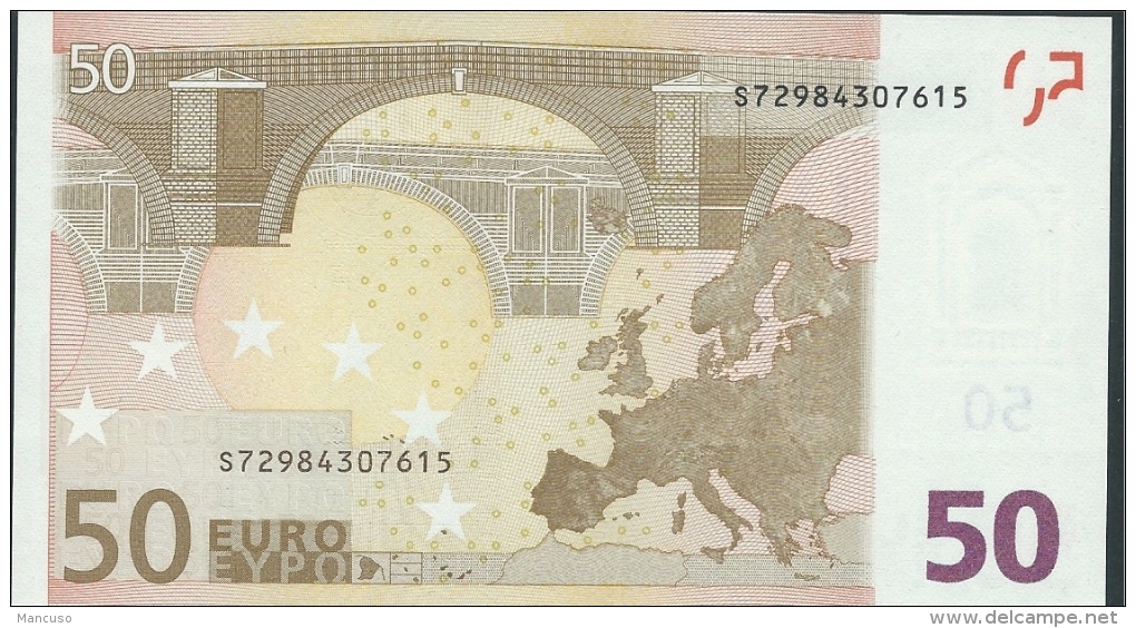 S ITALIA 50 EURO J093 G1  - DRAGHI   UNC - 50 Euro