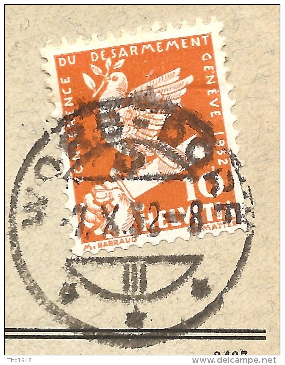 Schweiz  Zu 186, Rollenmarke, Coil, Roulettes, Sielaff, Klebstelle Oben, Worb 7.10.1932 Nach Bern Lokaltarif, Siehe Scan - Briefe U. Dokumente