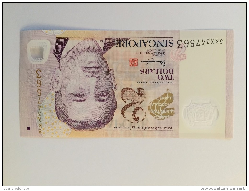 Singapore 2 Dollars 2014 NEUF - Singapour