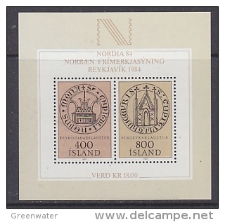 Iceland 1984 Nordia M/s ** Mnh (24756AD) - Blokken & Velletjes