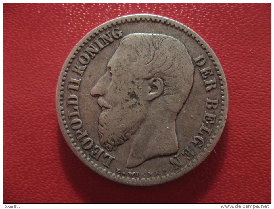 Belgique - 1 Franc 1886 Leopold II - Type Belgen 1581 - 1 Franc