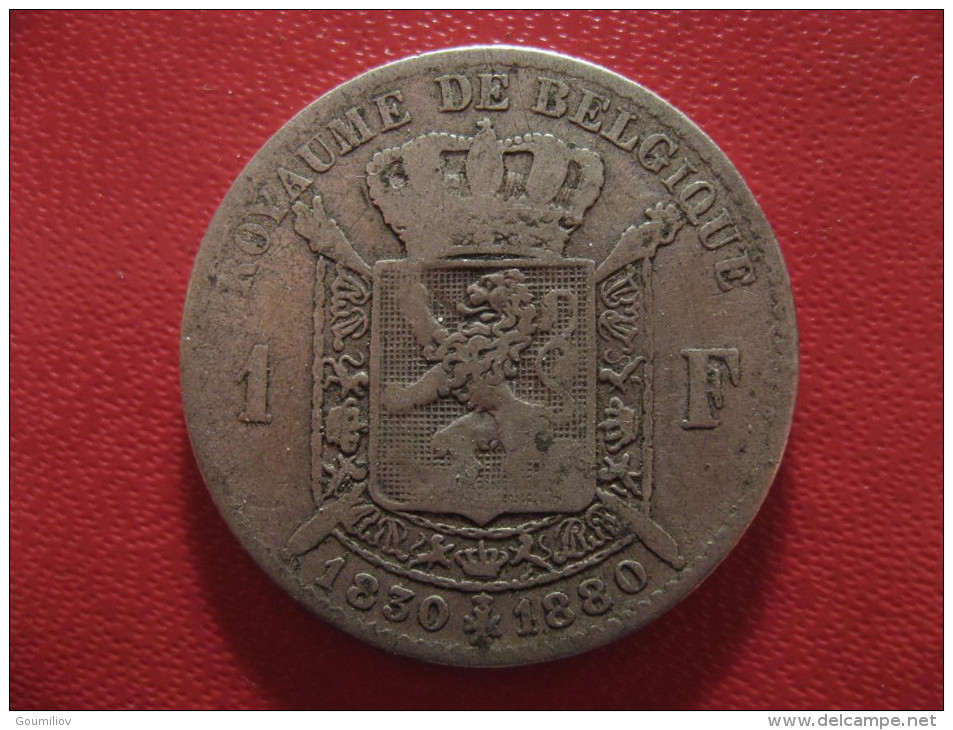 Belgique - 1 Franc 1830-1880 Leopold I LEopold II Commemoratif 1583 - 1 Frank