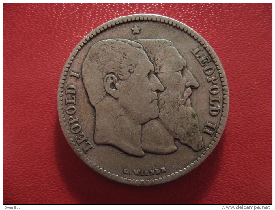 Belgique - 2 Francs 1830-1880 Leopold I Leopold II - Commemoratif 1598 - 2 Francs