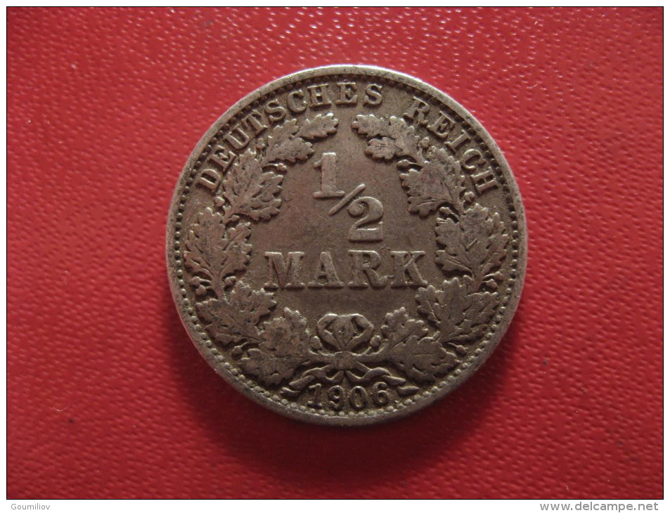 Allemagne - 1/2 Mark 1906 E 0958 - 1/2 Mark