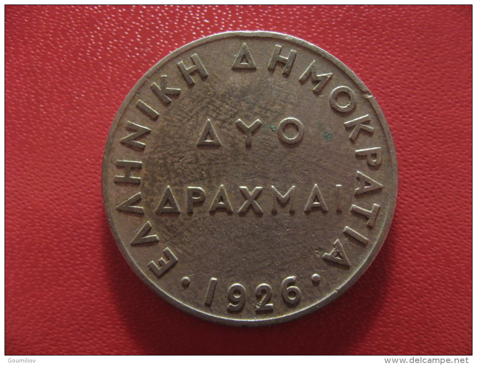 Grèce - 2 Drachmes 1926 1494 - Griechenland