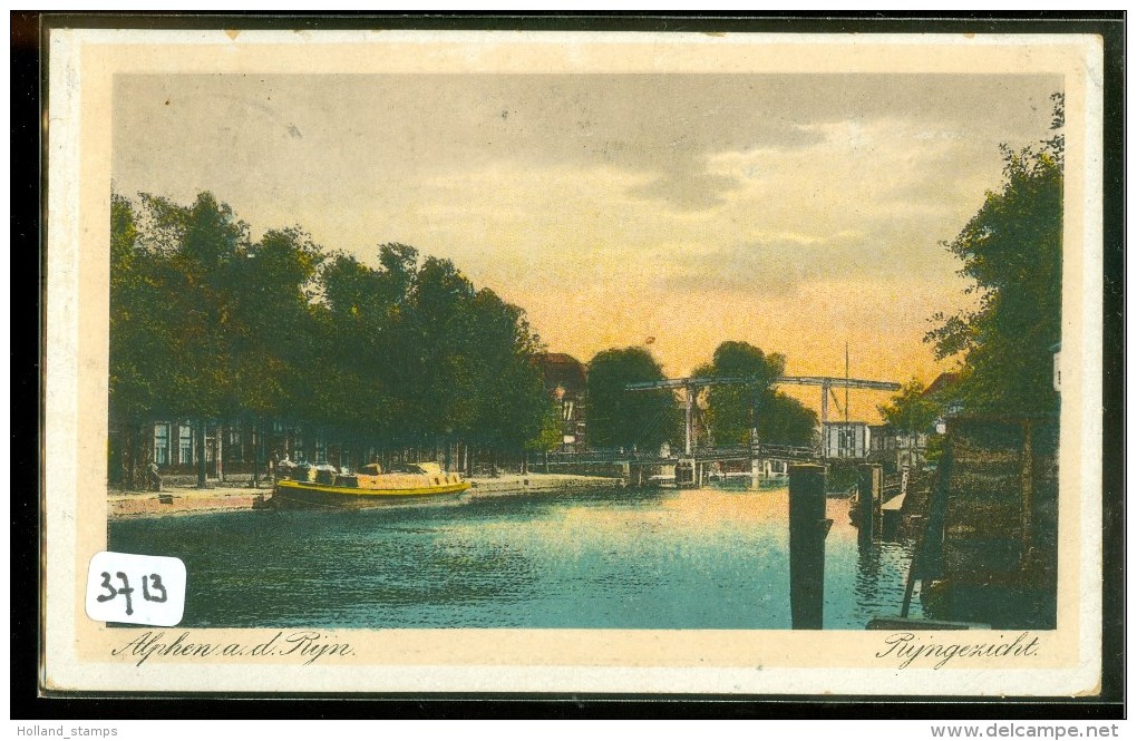 ALPHEN AAN DE RIJN * RIJNGEZICHT *  ANSICHTKAART * POSTCARD * CPA * GELOPEN IN 1926 NAAR OUDERKERK  (3713) - Alphen A/d Rijn