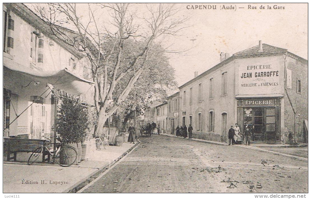 Rue De La Gare Carte En Trés Bon état - Capendu