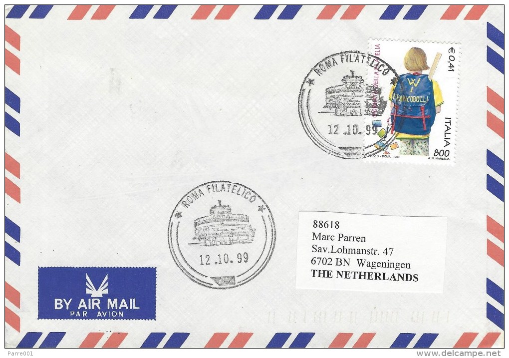 Italy 1999 Postman Collossum Cancellation Roman Cover - 1991-00: Marcofilie