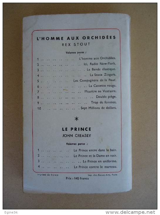 Librairie Arthème Fayard - REX STOUT - L'Homme Aux Orchidées  - No 11 - La Voix Du Mort  - 1950 - Arthème Fayard - Autres