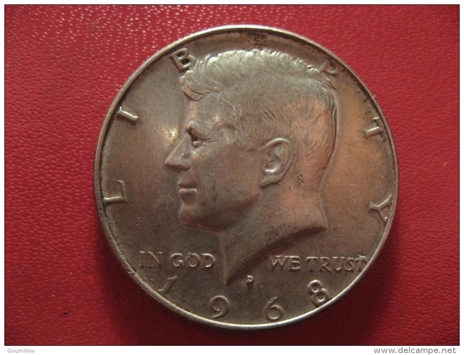 Etats-Unis - USA - Half Dollar 1968 D 1104 - 1964-…: Kennedy