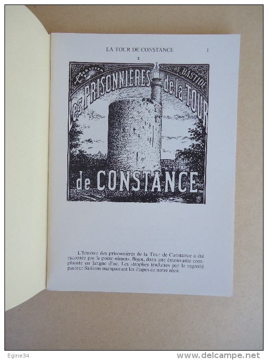 Aigues-Mortes -  Samuel Bastide - Pages D'Histoire Protestante - Les Prisonnières De La Tour De Constance -1982 - Languedoc-Roussillon