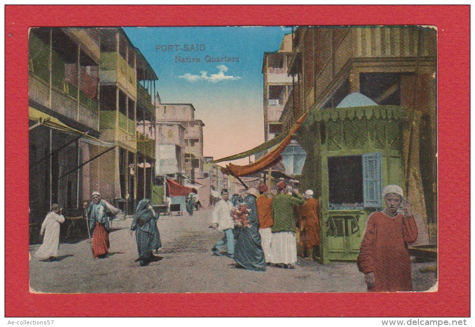 Port Said --  Native Quarters   --  Carte Vierge - Port-Saïd