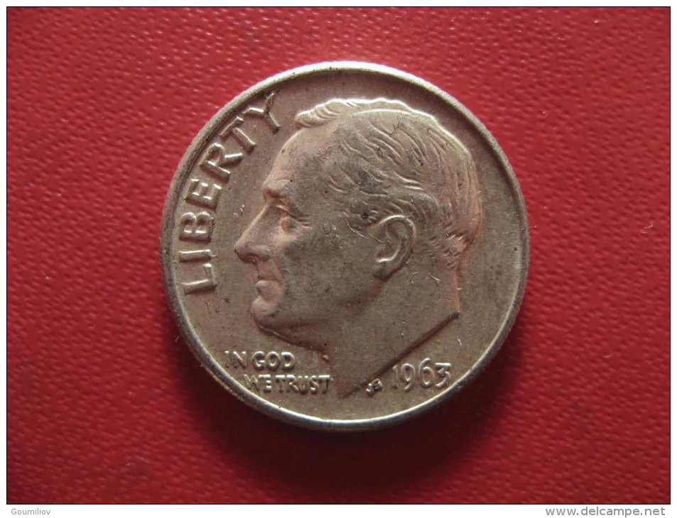 Etats-Unis - USA - Dime 1963 1042 - 1946-...: Roosevelt