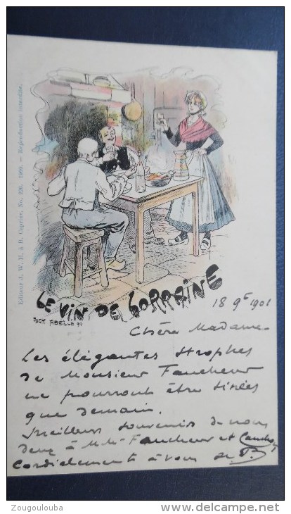 JACK ABEILLE - 1899 - ALCOOL - éditeur JW H - N° 220 - LE VIN DE LORRAINE - Autres & Non Classés