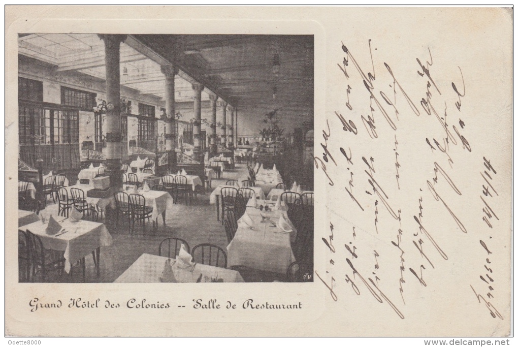 Brussel  Grand Hotel Des Colonies           Nr 3966 - Cafés, Hôtels, Restaurants