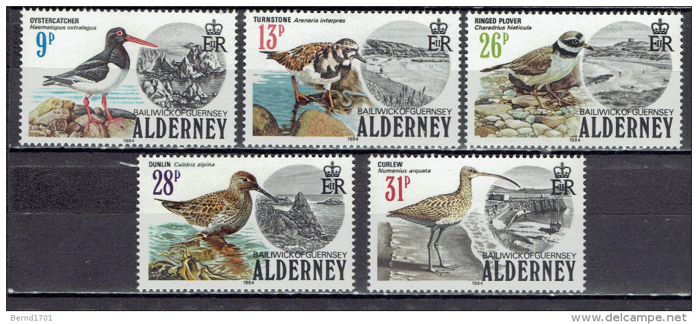 Alderney - Mi-Nr 13/17 Postfrisch / MNH ** (a276) - Albatros