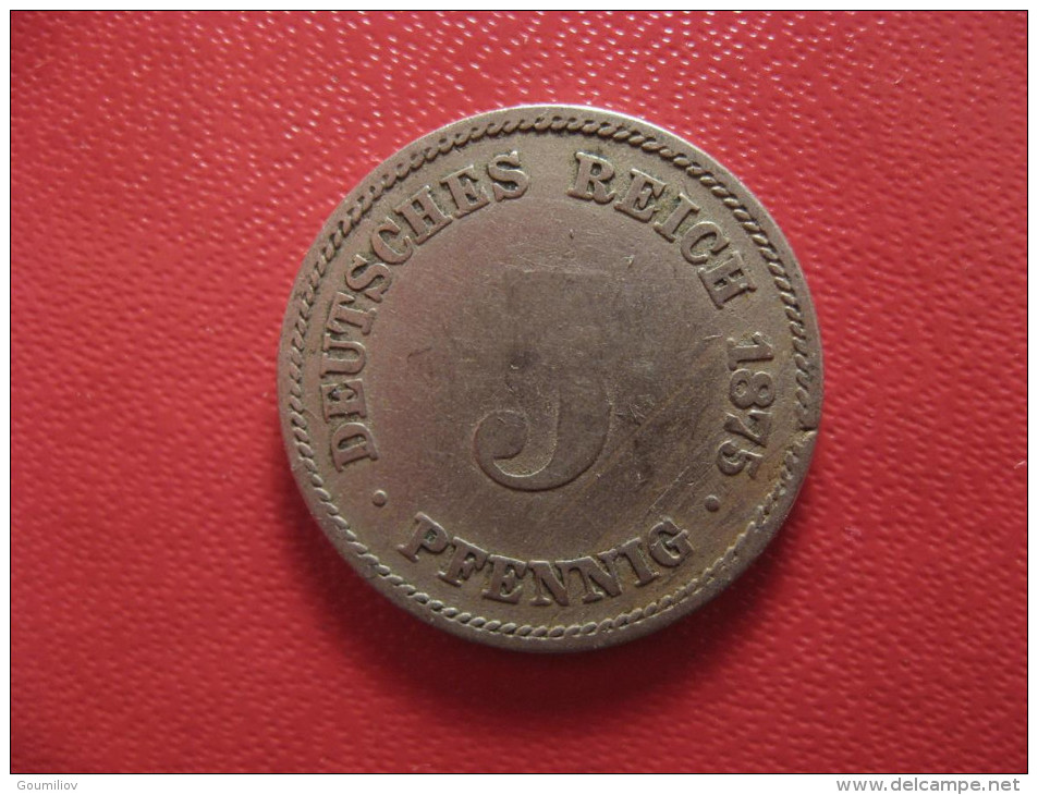 Allemagne - 5 Pfennig 1875 A 2179 - 5 Pfennig